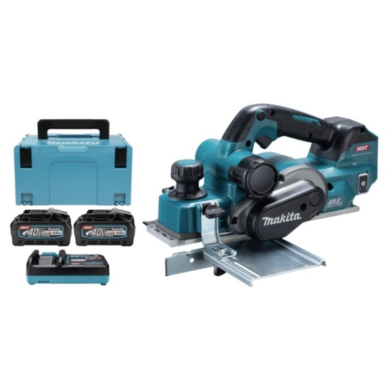 KP001GM201 MAKITA Rindea 82 mm, 2 acumulatori Li-ion XGT 40 V, 4 Ah