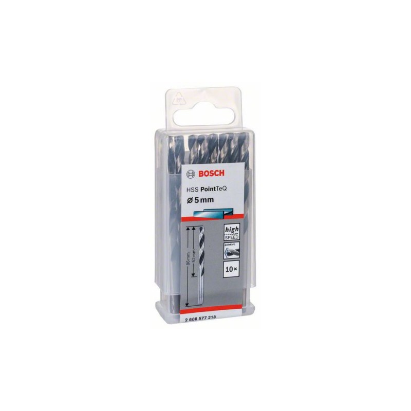 2608577218 BOSCH Set 10 burghie pentru gaurit metal diametru 5.0 mm