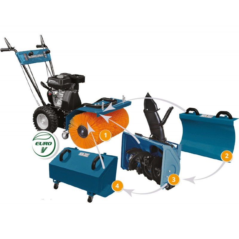 SET 4 in 1 Masina multifunctionala 6.5CP, 60cm - Konner & Sohnen - KS-7HP-MFM-60-SET
