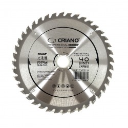 Disc Premium TCT - panza de fierastrau circular pentru taiat lemn, 215x30/25,4/20 cu 40 dinti din carbura de tungsten (vidia)