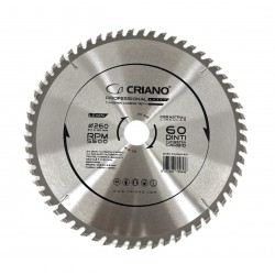 Disc Premium TCT - panza de fierastrau circular pentru taiat lemn, 260x30/25,4/20 cu 60 dinti din carbura de tungsten (vidia)
