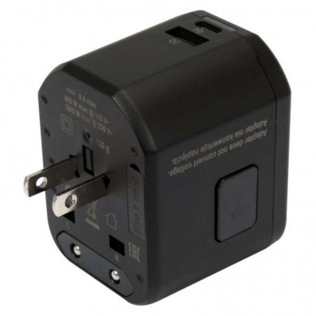 YT-81300 YATO Adaptor universal de calatorie, 1 port USB, 1 port USB-C