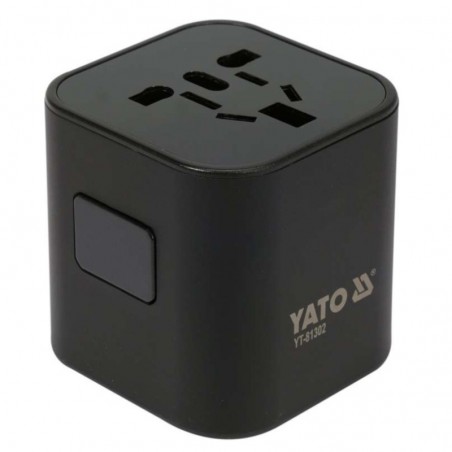 YT-81301 YATO Adaptor universal de calatorie, 2 porturi USB