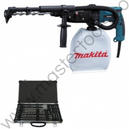 Ciocan rotopercutor 720W + set burghie si dalti SDS-Plus MAKITA