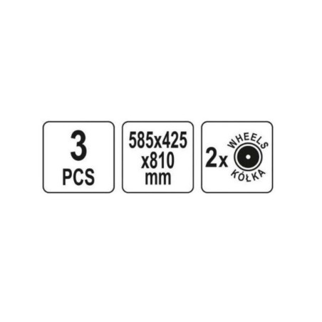 YT-09161 YATO Troler pentru scule, 585 x 425 x 810 mm