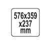 YT-09168 YATO Lada organizator pentru scule, 570 x 359 x 237 mm