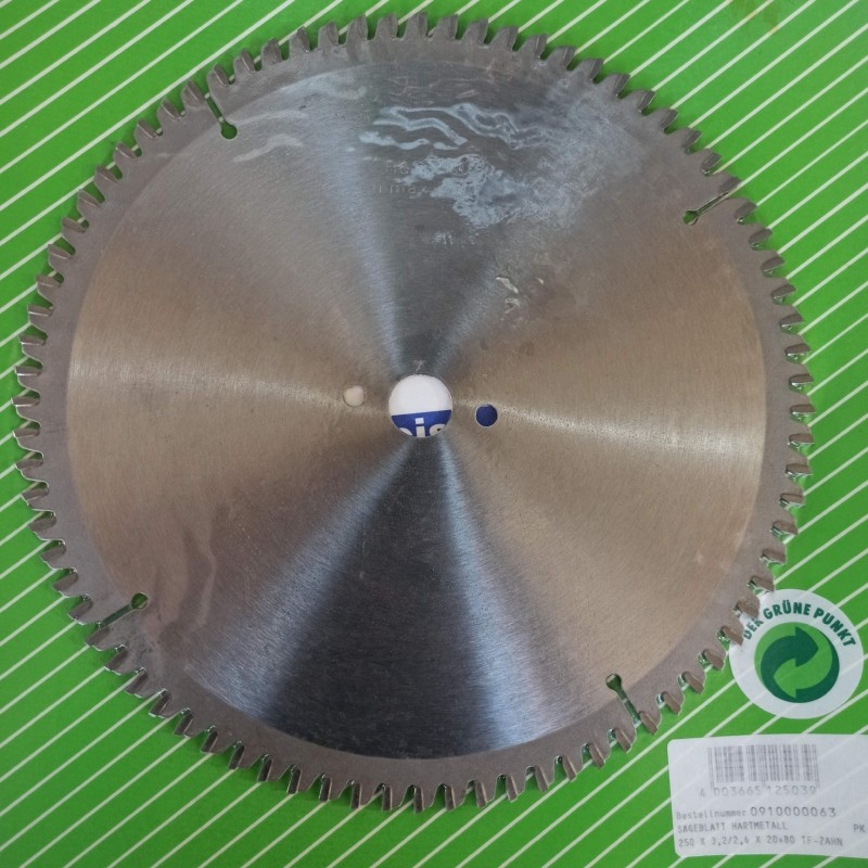 0910000063 ELEKTRA BECKUM  Disc lemn de 250x3.2/2.6x20mm cu 80 dinti