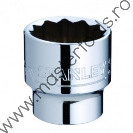 STMT72974-8B STANLEY. Tubulara prindere patrat 1/2", 12 laturi, 23 mm