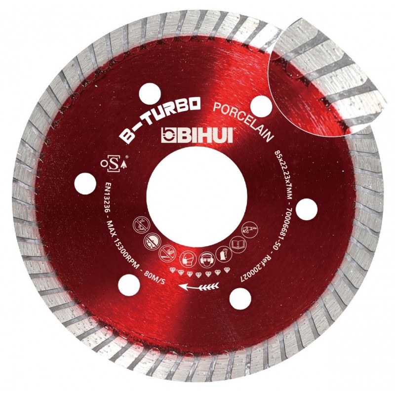 Disc Diamantat pt. Placi dure, Portelan dur, Placi ceramice 85x22.2 (mm) Super Premium