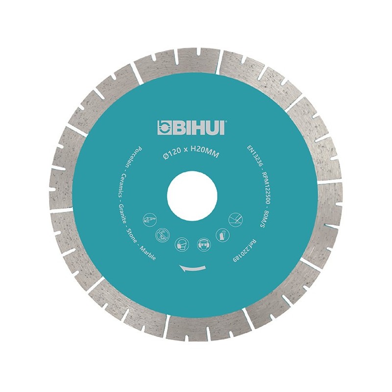 Disc Diamantat pt. Placi dure, Portelan dur, Placi ceramice 120x20.0 (mm) Premium