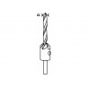 2608596394 BOSCH Burghiu pentru lemn cu zencuitor, 7 x 16 mm