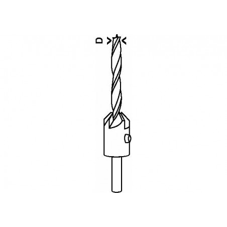 2608596396 BOSCH Burghiu pentru lemn cu zencuitor, 10 x 16 mm