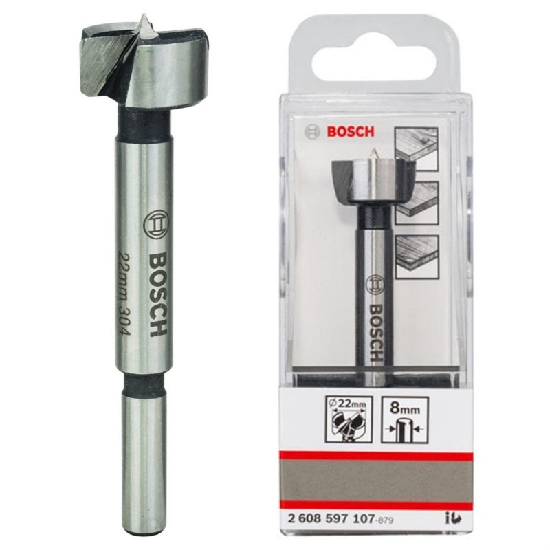 2608597107 Burghiu pentru lemn, diametru 22 mm, lungime totala 90 mm