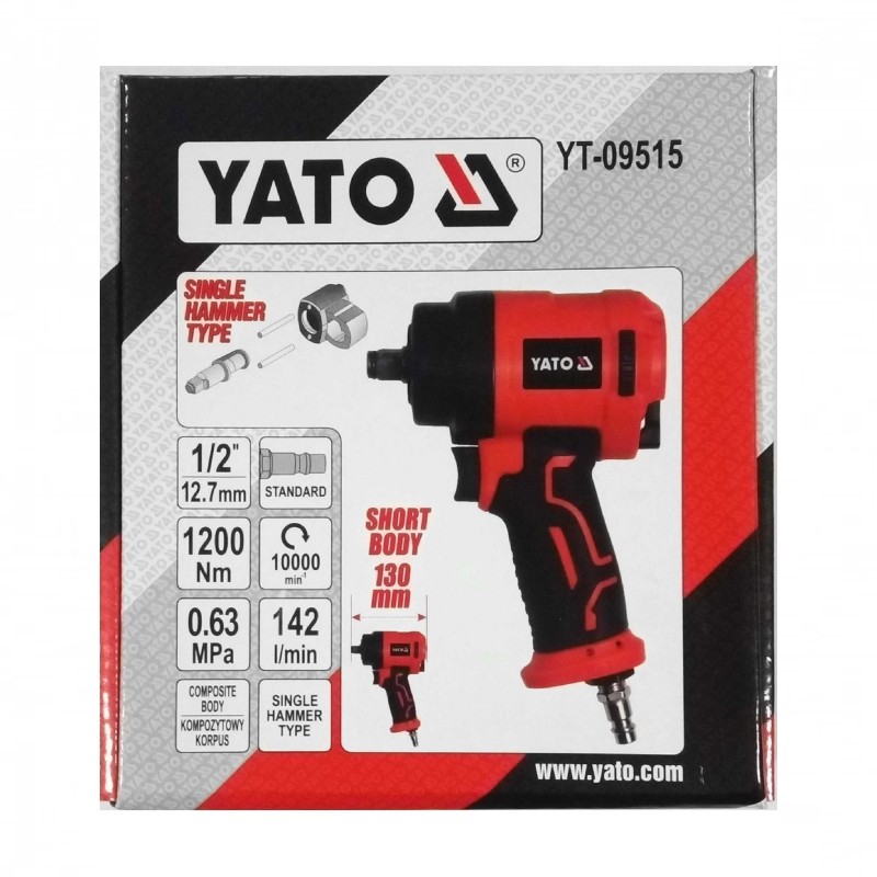 YT-09515 YATO Pistol pneumatic mini 1/2 ", 1200 Nm