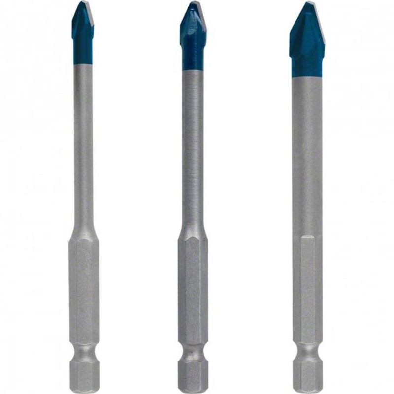 2608902312 BOSCH Set 3 burghie HEX-9 EXPERT, diametre 5/6/8 mm, 90 mm