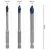 2608902312 BOSCH Set 3 burghie HEX-9 EXPERT, diametre 5/6/8 mm, 90 mm