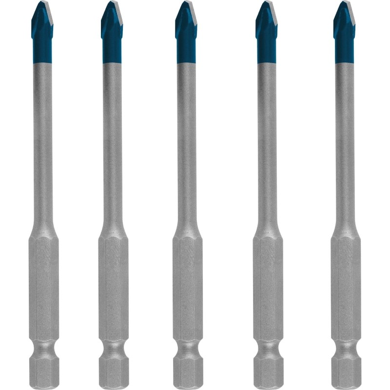 2608900598 BOSCH Set 5 burghie HEX-9 EXPERT pentru placi ceramice, 5mm