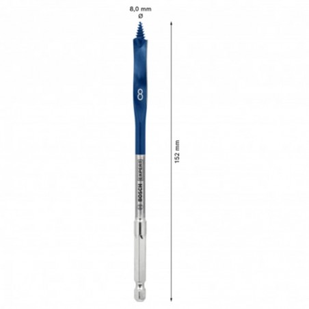 2608900310 BOSCH  EXPERT Burghiu plat gaurire in lemn, 8 x 152 mm