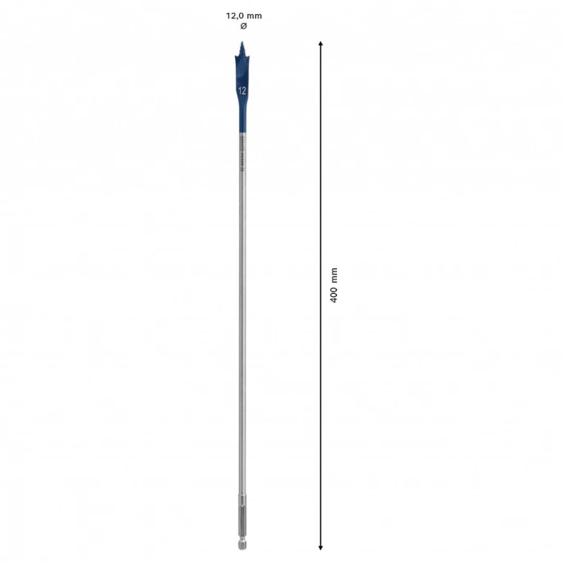 2608900340 BOSCH EXPERT Burghiu plat, gaurire in lemn, 12 x 400 mm