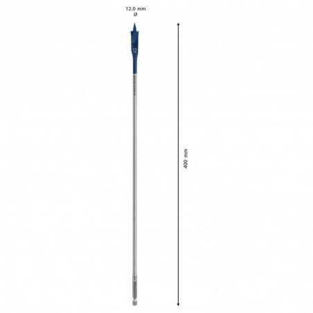 2608900340 BOSCH EXPERT Burghiu plat, gaurire in lemn, 12 x 400 mm