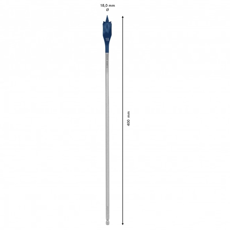 2608900345 BOSCH EXPERT Burghiu plat, gaurire in lemn, 18 x 400 mm