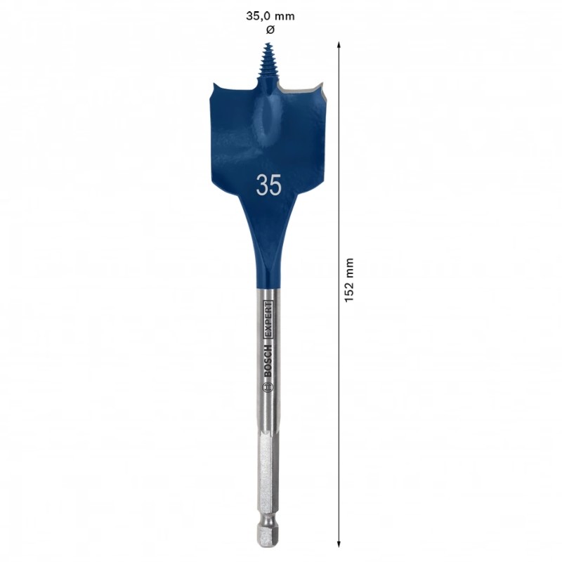 2608900327 BOSCH EXPERT Burghiu plat, gaurire in lemn, 35 x 152 mm