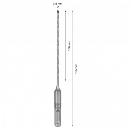 2608900056 BOSCH Burghiu EXPERT SDS plus-7X, 3.5 x 100 x 165 mm