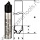 Freza pentru sfert de tor,cu un tais,carburi metalice BOSCH 2608628405