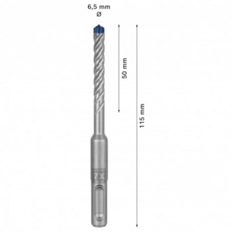 2608900077 BOSCH Burghiu EXPERT SDS plus-7X, 6.5 x 50 x 115 mm
