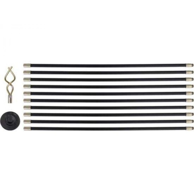 YT-24980 YATO Set de curatare sisteme de canalizare, 12 piese