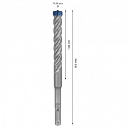 2608900119 BOSCH Burghiu EXPERT SDS plus-7X, 14 x 100 x 165 mm