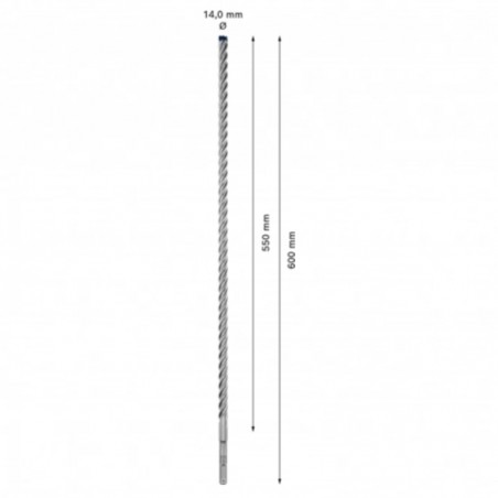 2608900125 BOSCH Burghiu EXPERT SDS plus-7X, 14 x 550 x 600 mm