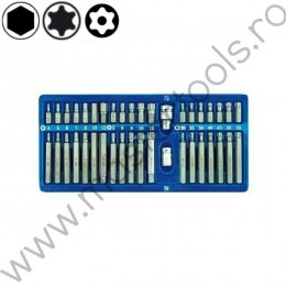 66400 VOREL Trusa biti si adaptoare, 40 piese