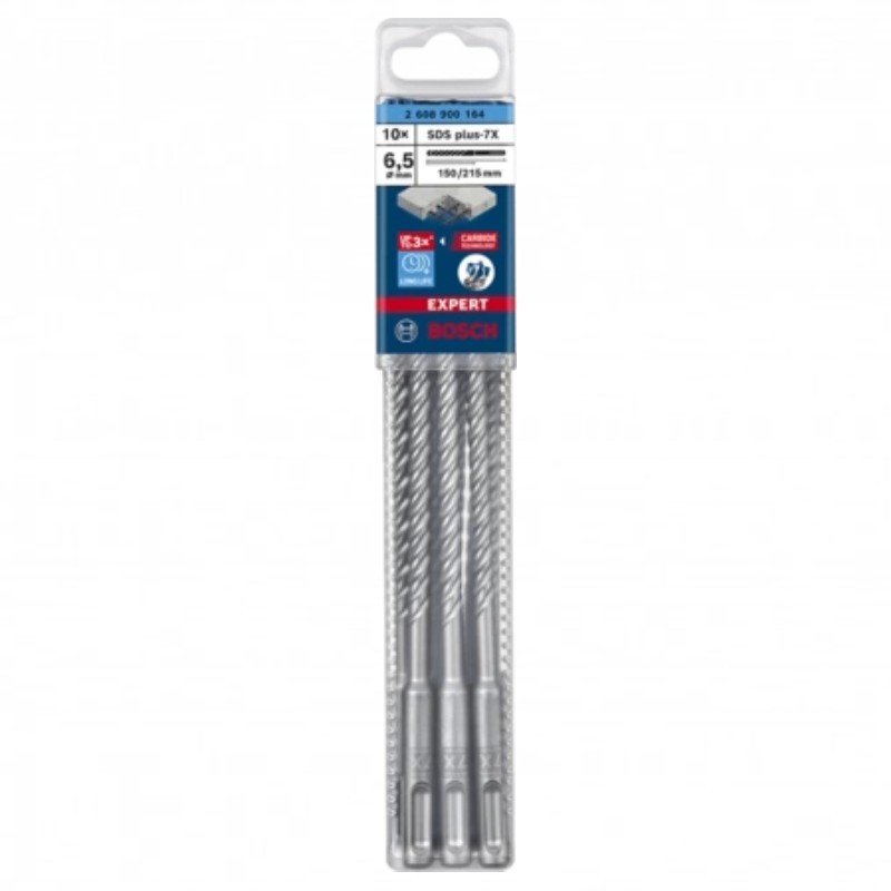 2608900164 BOSCH Set 10 burghie EXPERT SDS plus-7X, 6.5 x 150 x 215 mm