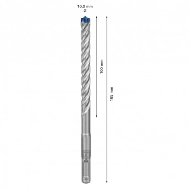 2608900170 BOSCH Set 10 burghie EXPERT SDS plus-7X, 10 x 100 x 165 mm