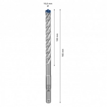 2608900170 BOSCH Set 10 burghie EXPERT SDS plus-7X, 10 x 100 x 165 mm