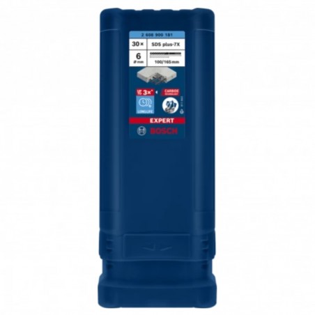 2608900181 BOSCH Set 30 burghie EXPERT SDS plus-7X, 6 x 100 x 165 mm