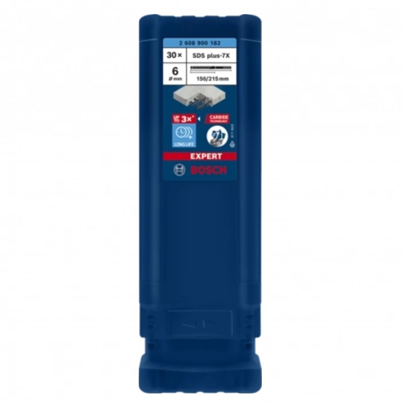 2608900182 BOSCH Set 30 burghie EXPERT SDS plus-7X, 6 x 150 x 215 mm