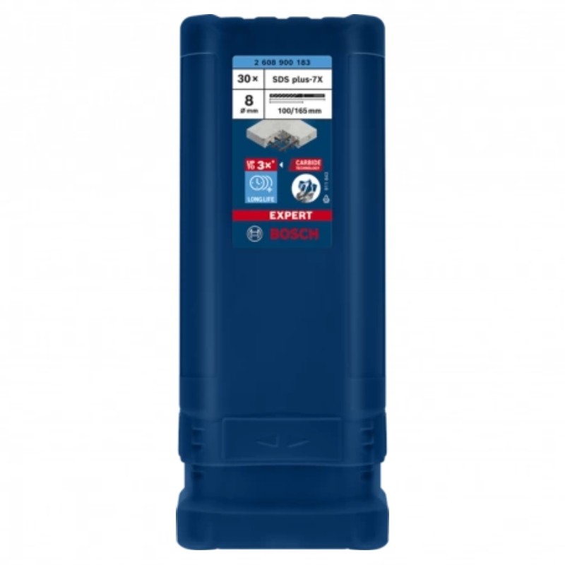 2608900183 BOSCH Set 30 burghie EXPERT SDS plus-7X, 8 x 100 x 165 mm