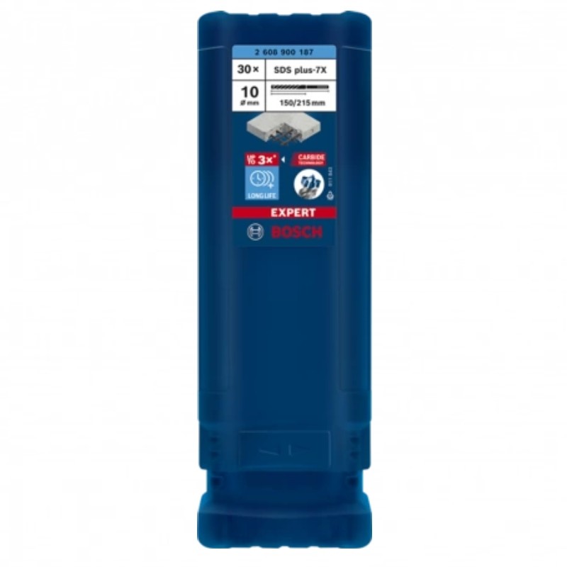 2608900187 BOSCH Set 30 burghie EXPERT SDS plus-7X, 10 x 150 x 215 mm