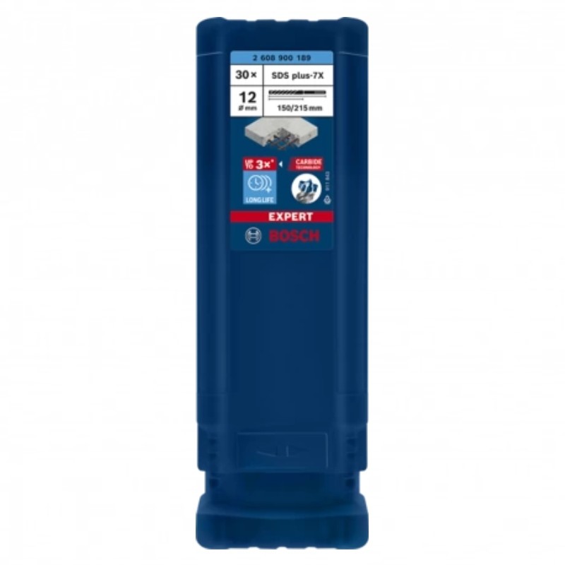 2608900189 BOSCH Set 30 burghie EXPERT SDS plus-7X, 12 x 150 x 215 mm