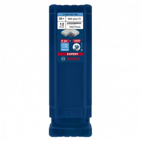 2608900189 BOSCH Set 30 burghie EXPERT SDS plus-7X, 12 x 150 x 215 mm
