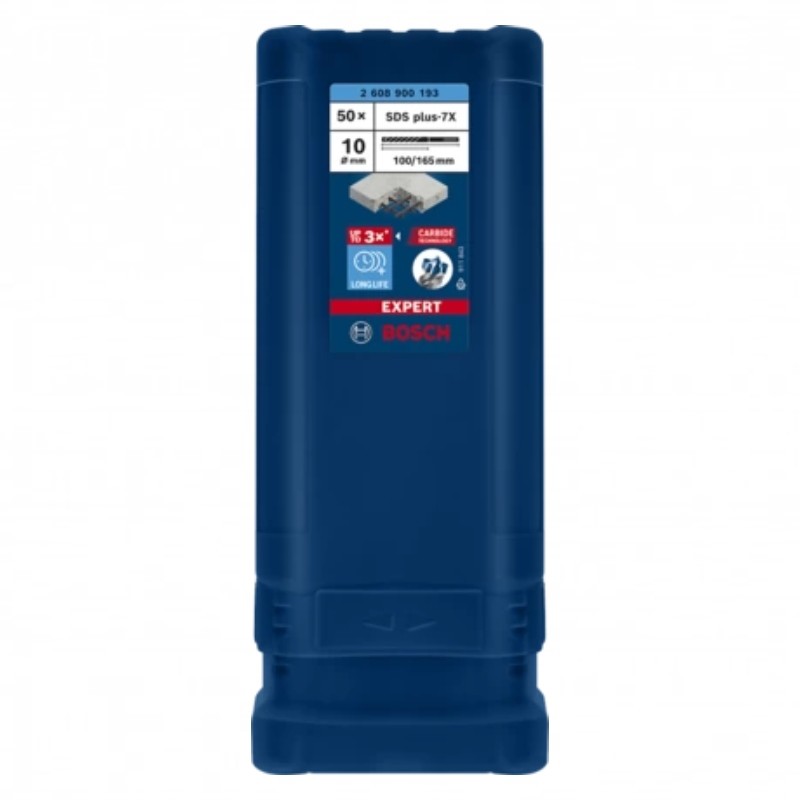 2608900193 BOSCH Set 50 burghie EXPERT SDS plus-7X, 10 x 100 x 165 mm