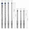 2608900195 BOSCH Set de burghie EXPERT SDS plus-7X, 5/6/6/8/8/10/12 mm, 7 buc