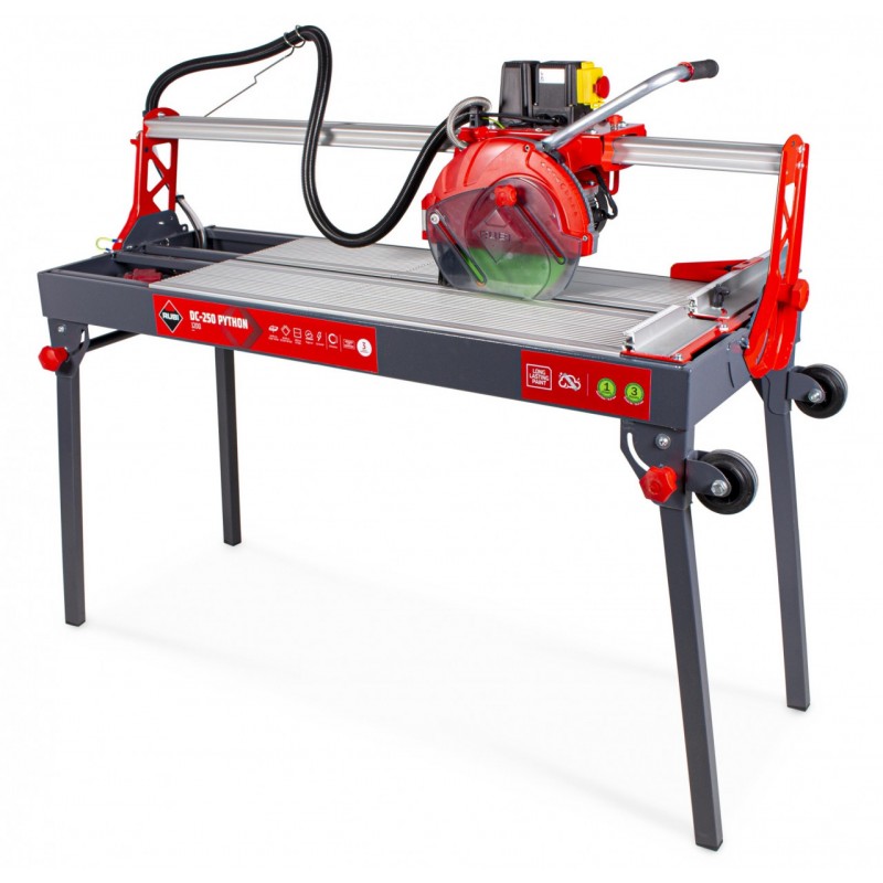 SH - Masina de taiat gresie, faianta si placi 120.5cm, 1.1kW, DC-250 1200 PYTHON 230V-50 Hz. + CEV SuperPro - RUBI-56939