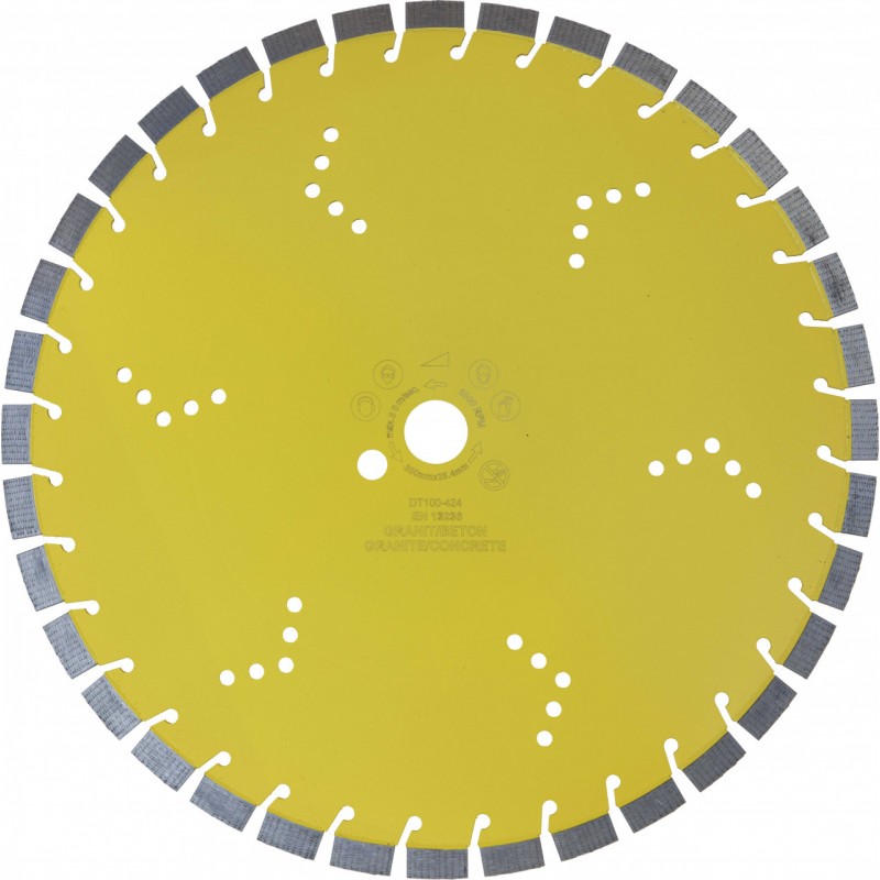 Disc DiamantatExpert pt. Beton armat & Granit - Line-up Tech 350mm Super Premium - DXDH.1004.350
