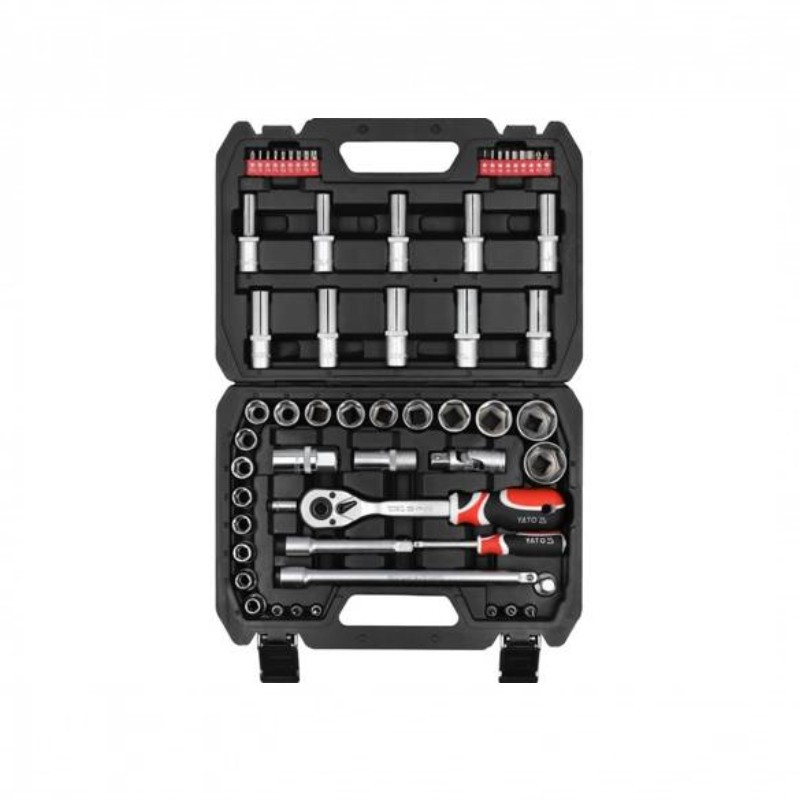 YT-12660 YATO Trusa chei tubulare cu antrenor 1/2", 60 piese