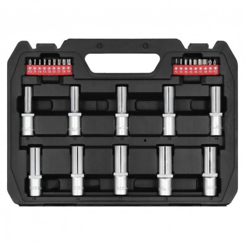 YT-12660 YATO Trusa chei tubulare cu antrenor 1/2", 60 piese