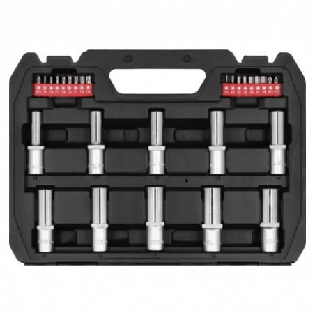 YT-12660 YATO Trusa chei tubulare cu antrenor 1/2", 60 piese