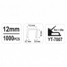 YT-7054 YATO Set de 1000 capse 12 mm /0.7x11.3 mm
